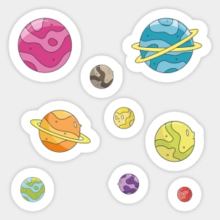 Planets Sticker